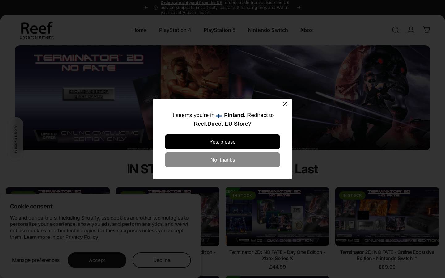 Reef homepage screenshot