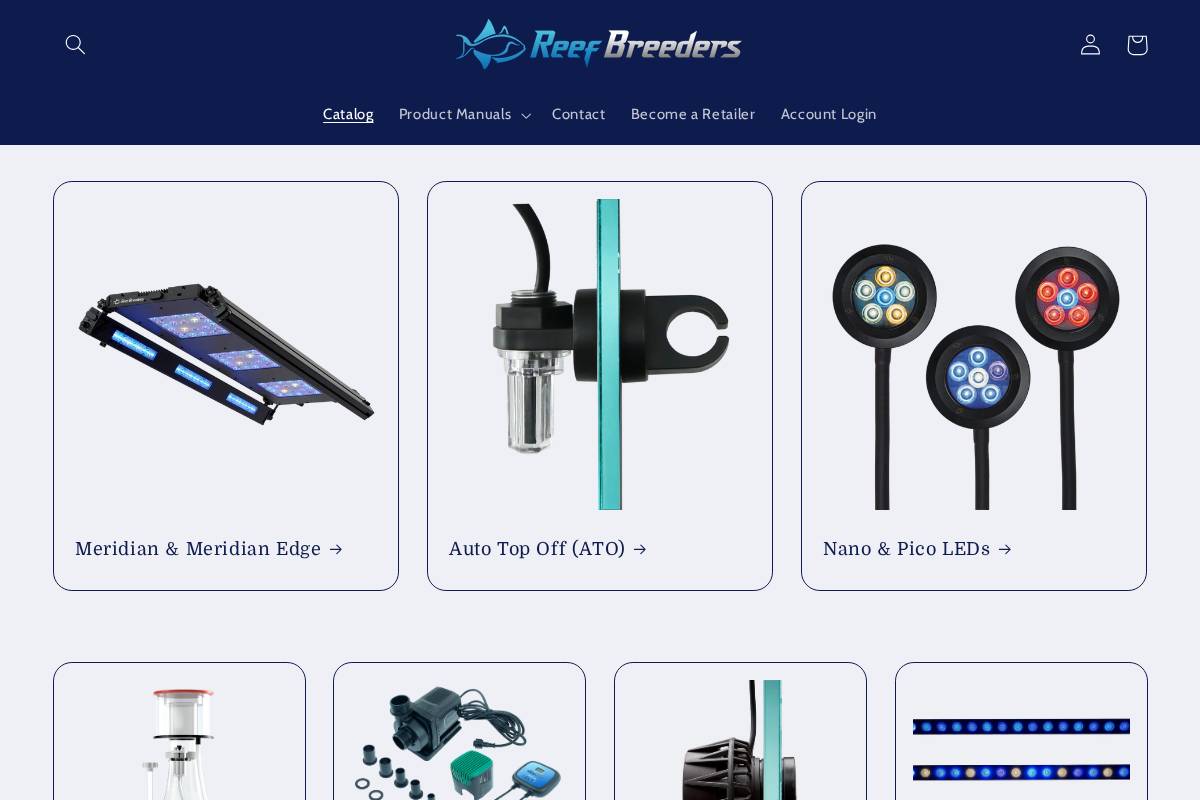 ReefBreeders.com homepage screenshot