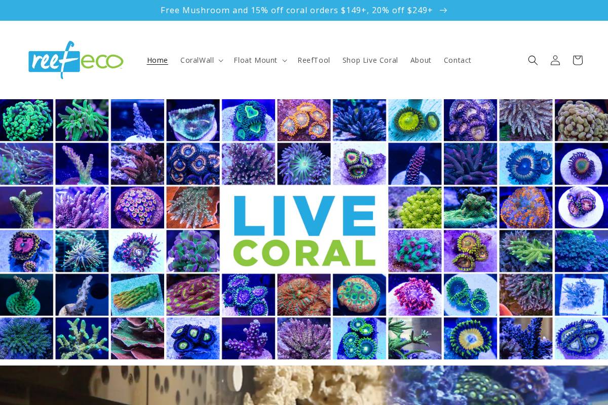 reefeco.com homepage screenshot