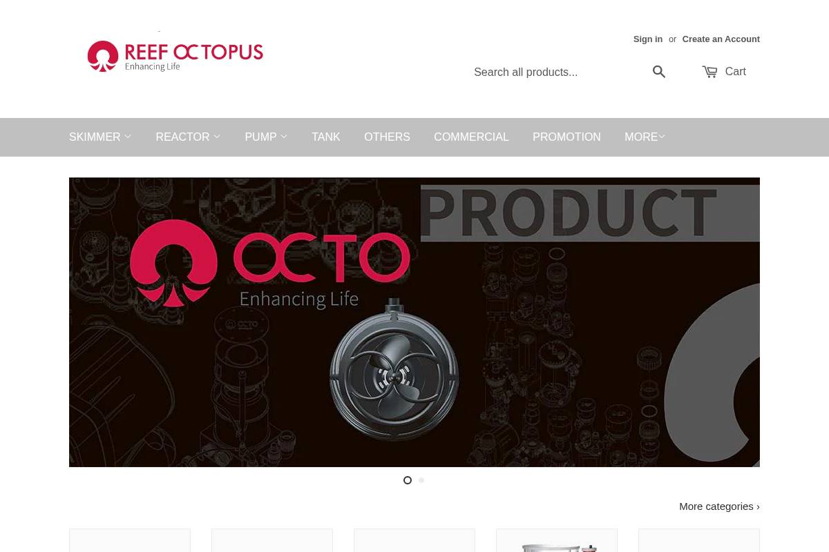 reefoctopus.com.sg homepage screenshot