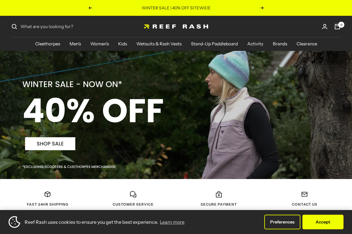 Reef Rash homepage screenshot