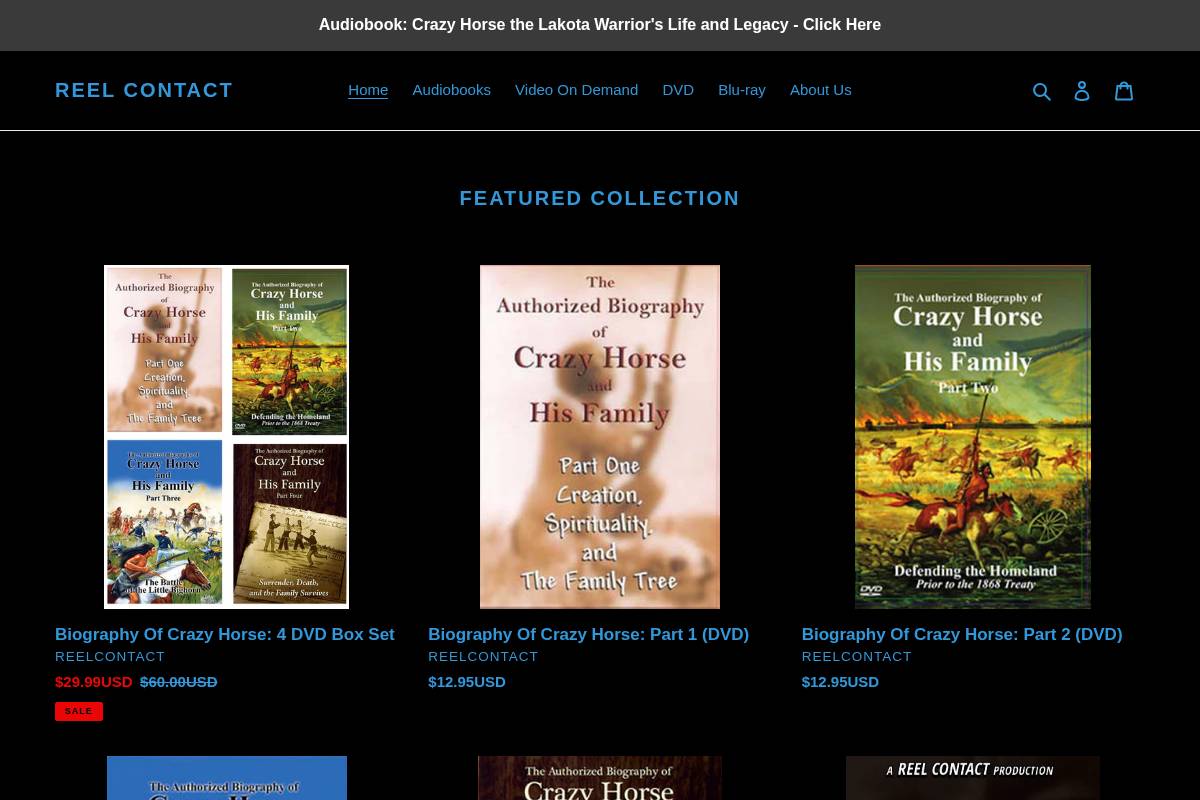 reelcontact.com homepage screenshot