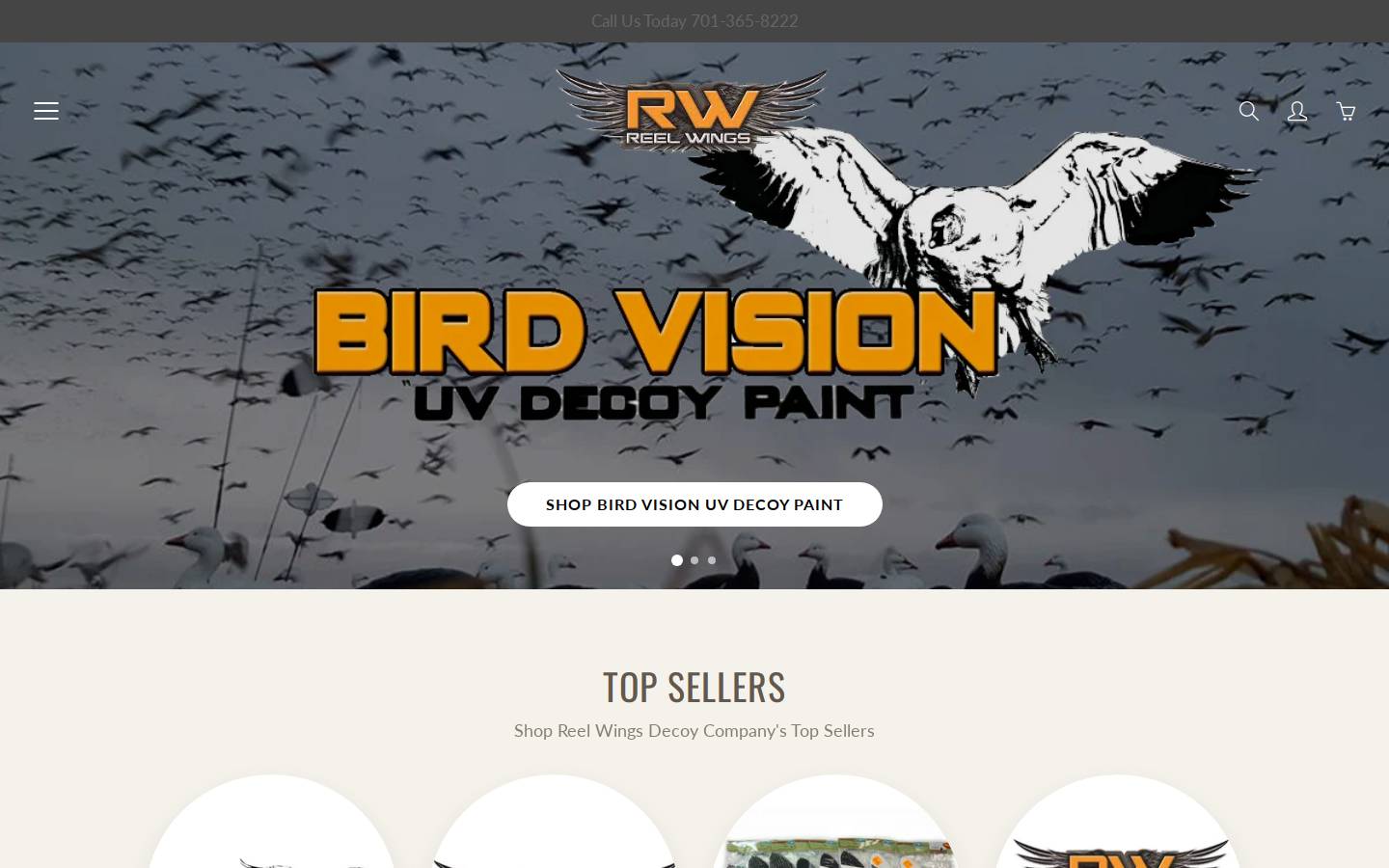 reelwings.com homepage screenshot