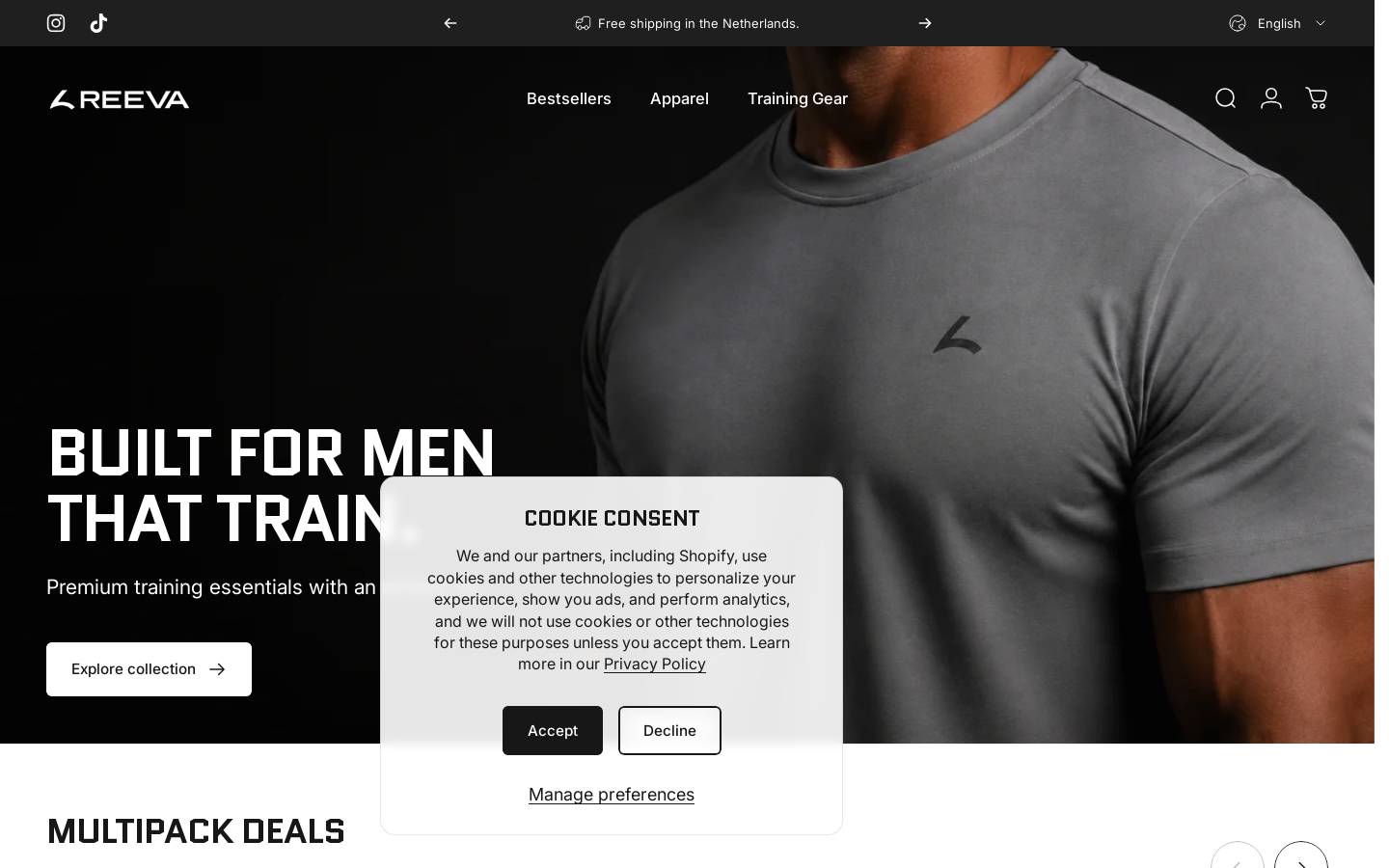 reevafit.com homepage screenshot
