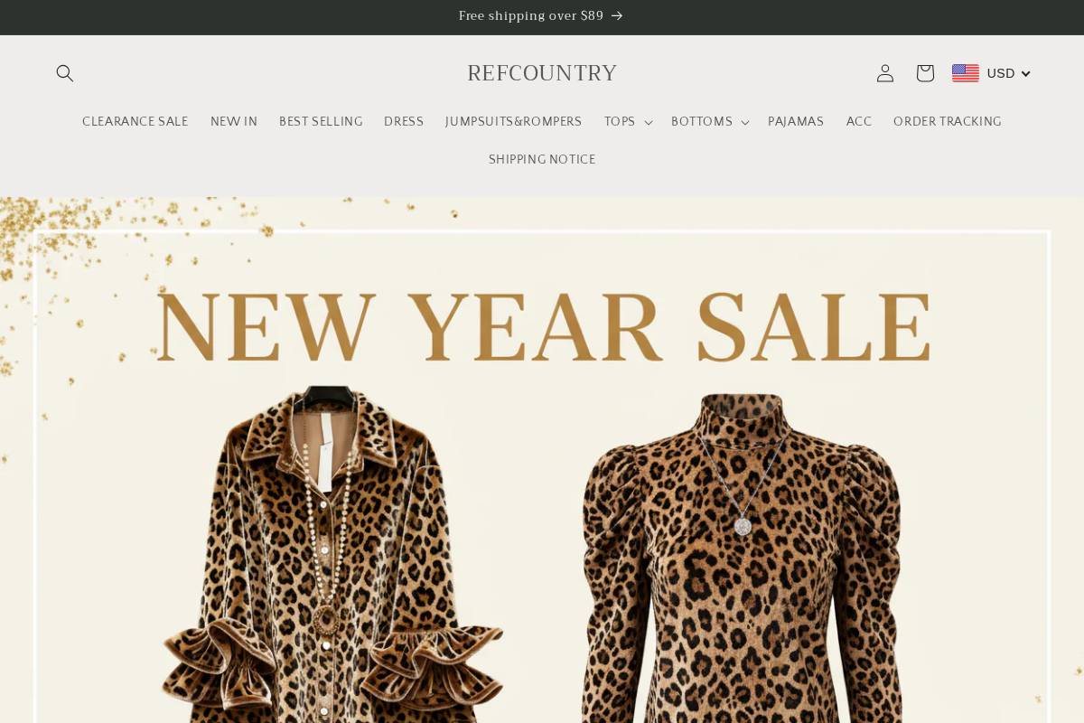 Refcountry homepage screenshot