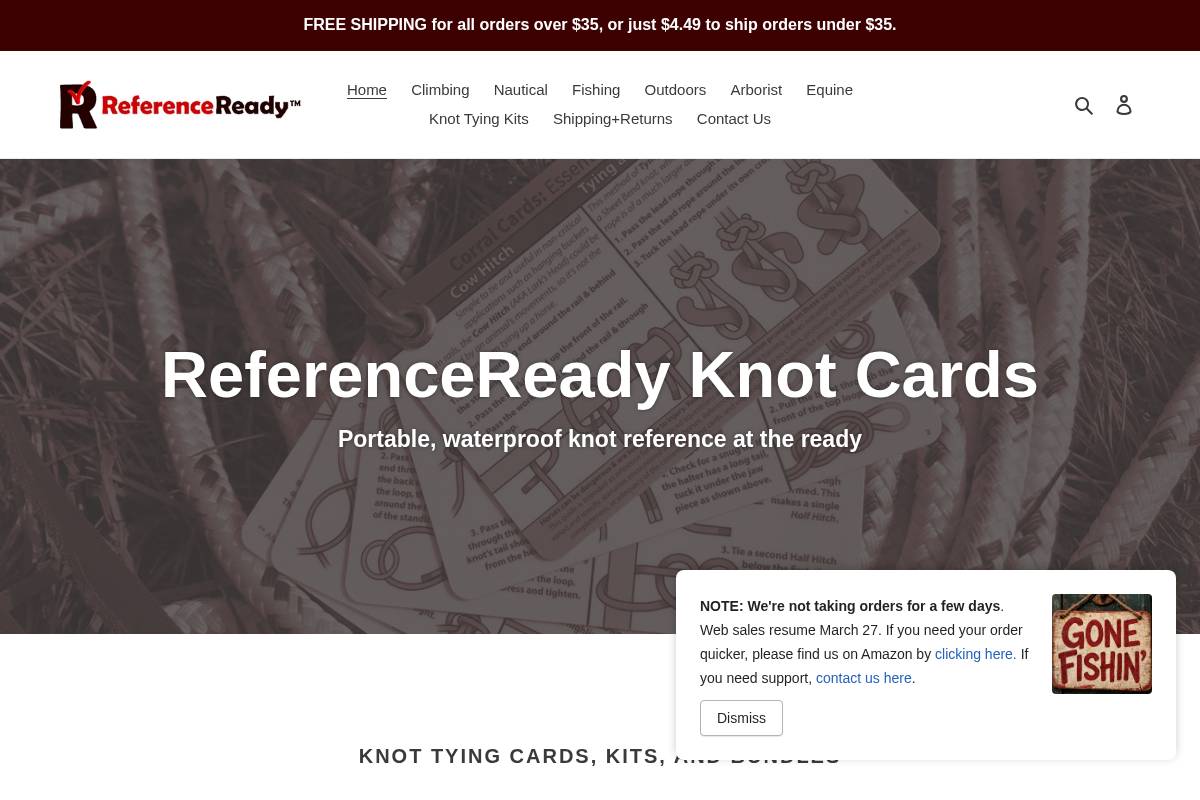 referenceready.com homepage screenshot