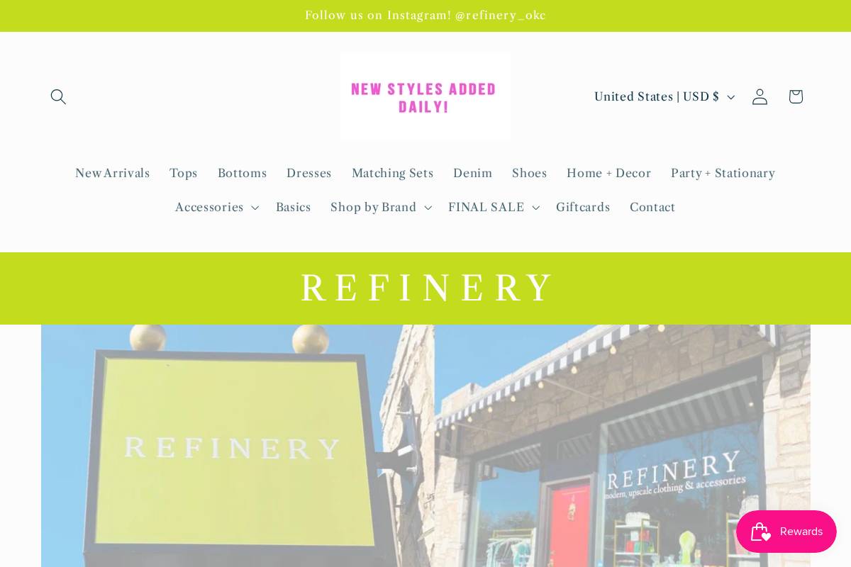 refinerystyle.com homepage screenshot