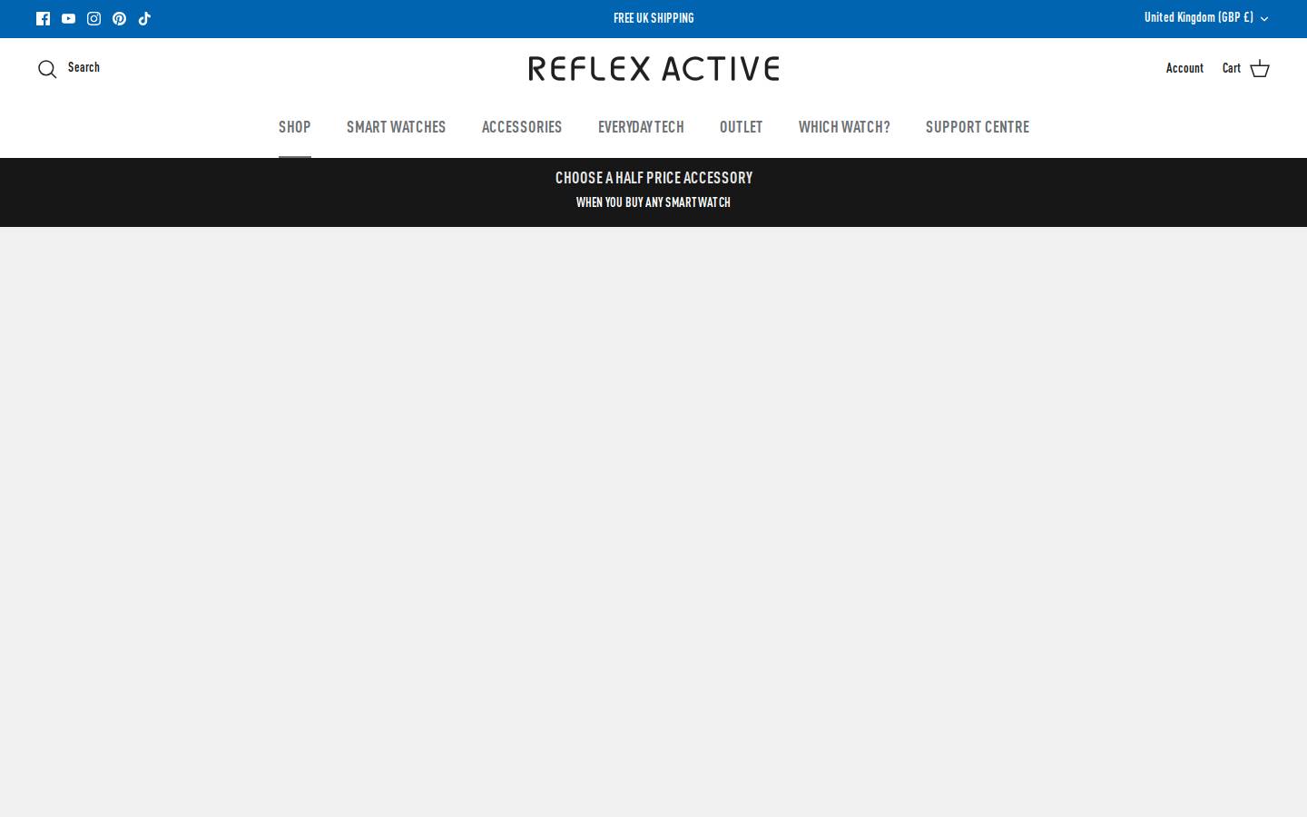 reflex-active.com homepage screenshot