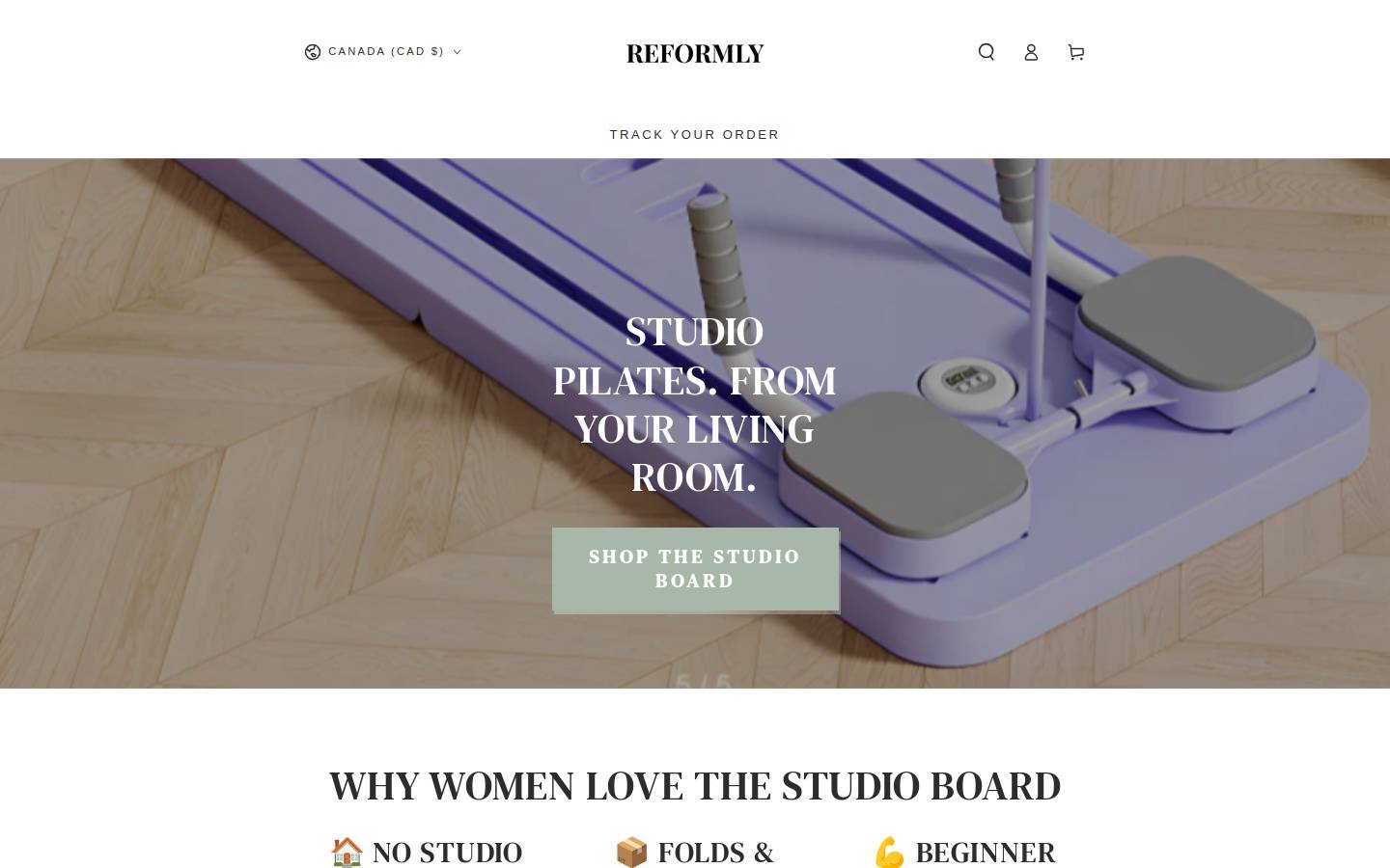 Reformly homepage screenshot