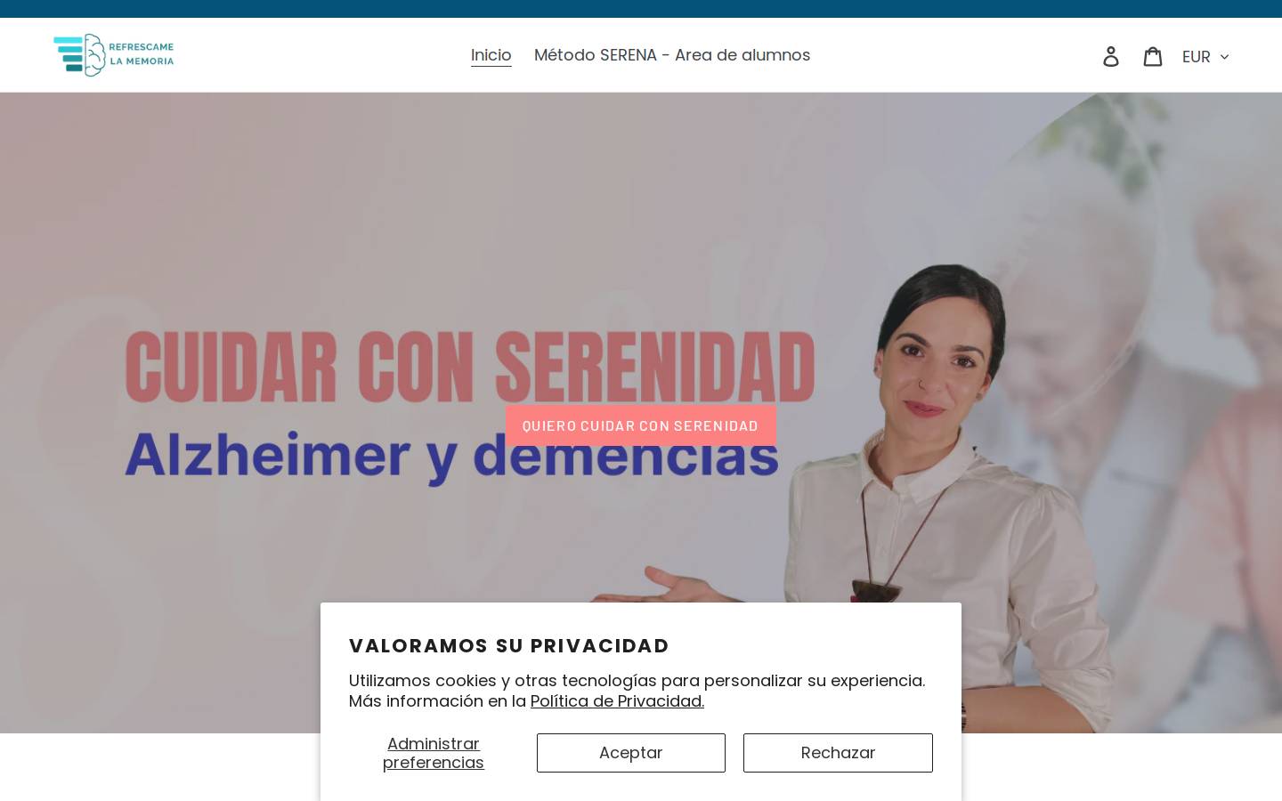 refrescamelamemoria.com homepage screenshot