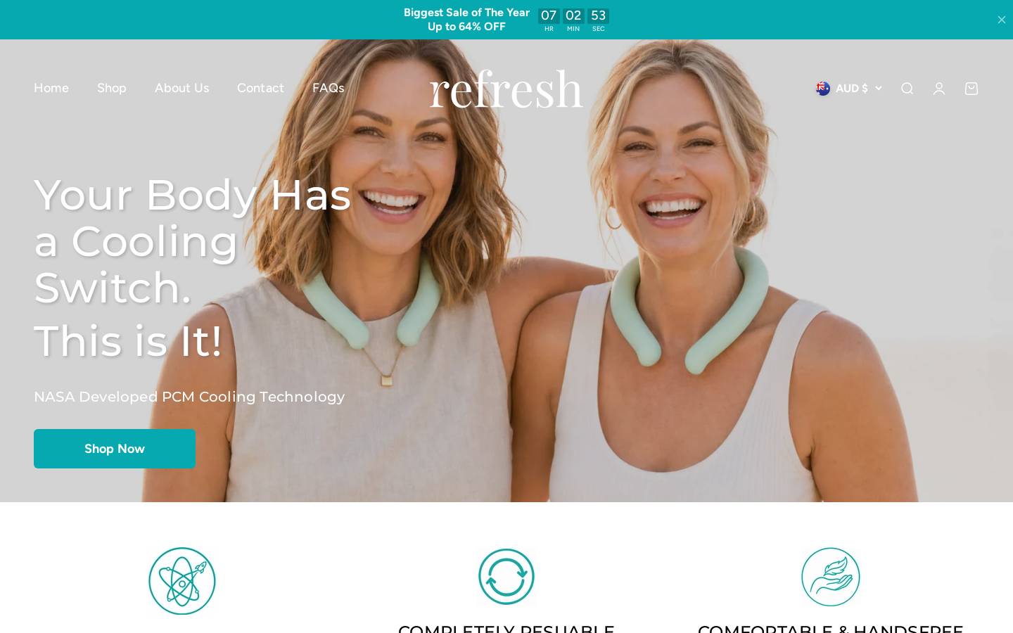 refreshbedding.com homepage screenshot