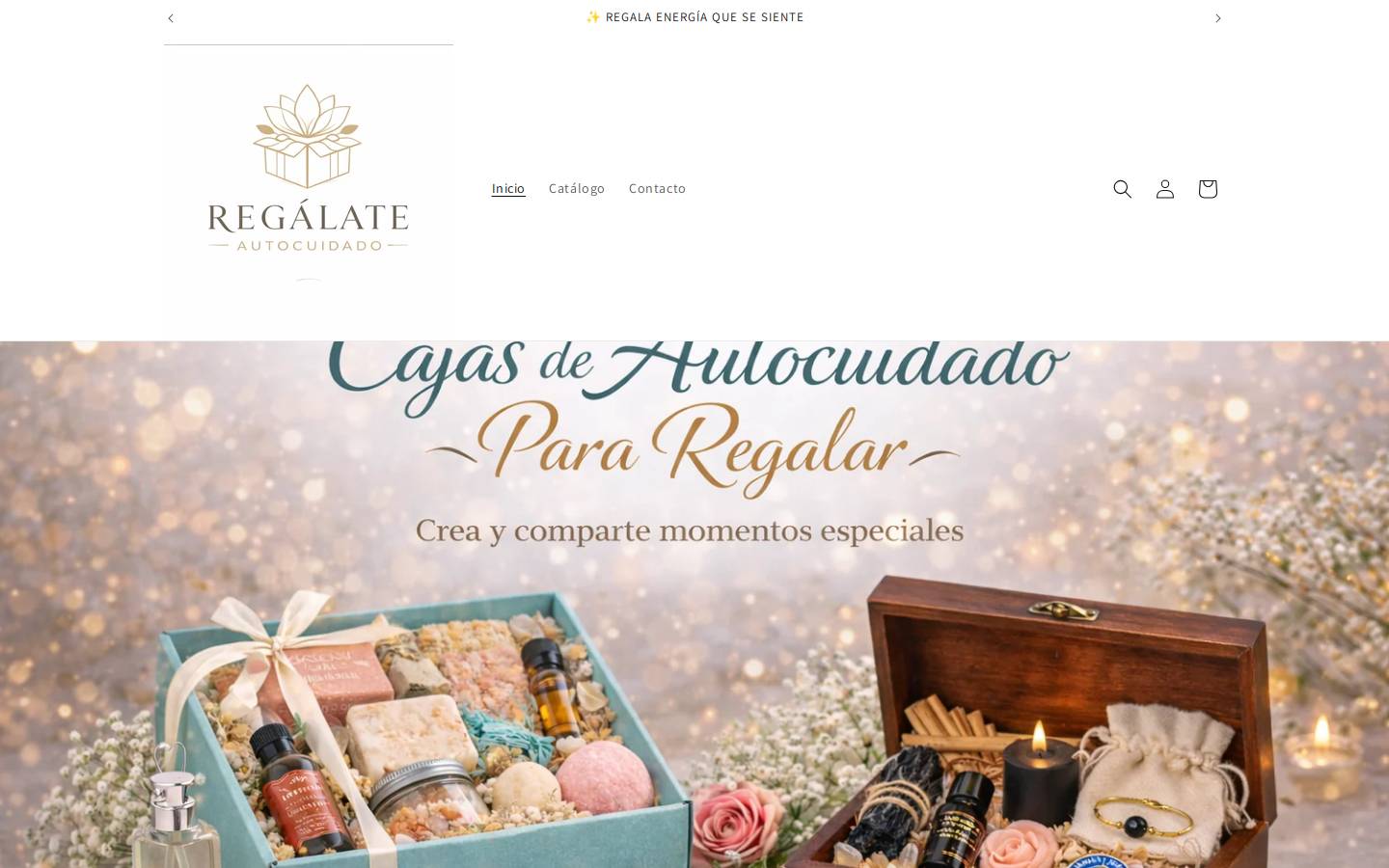 regalateautocuidado.com homepage screenshot