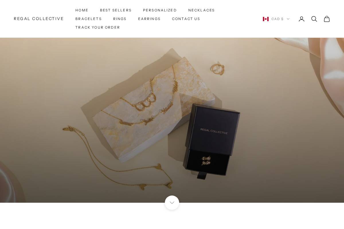 Regalcollective homepage screenshot