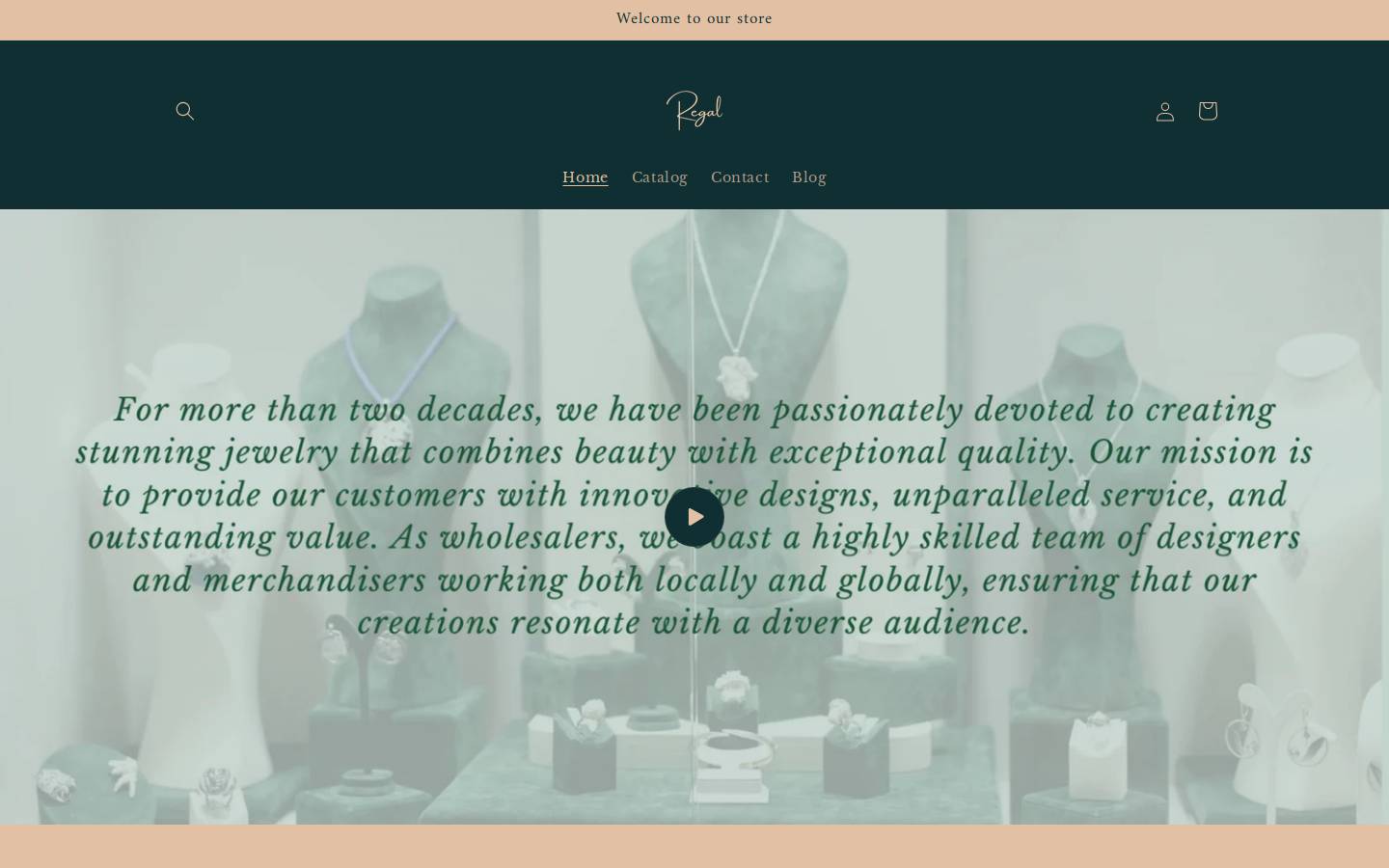 regaljewelryusa.com homepage screenshot