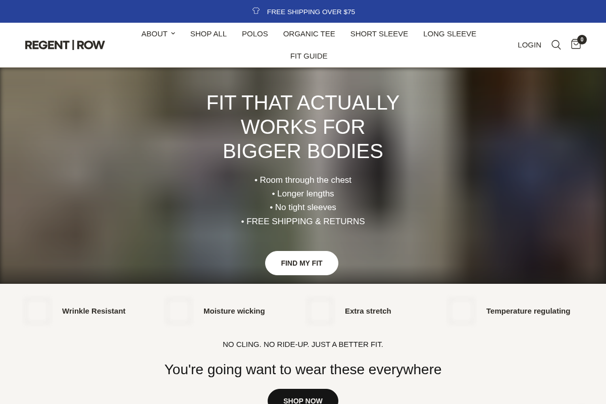 Regent Row homepage screenshot