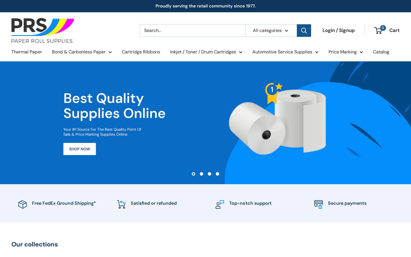 registerrolls.com homepage screenshot