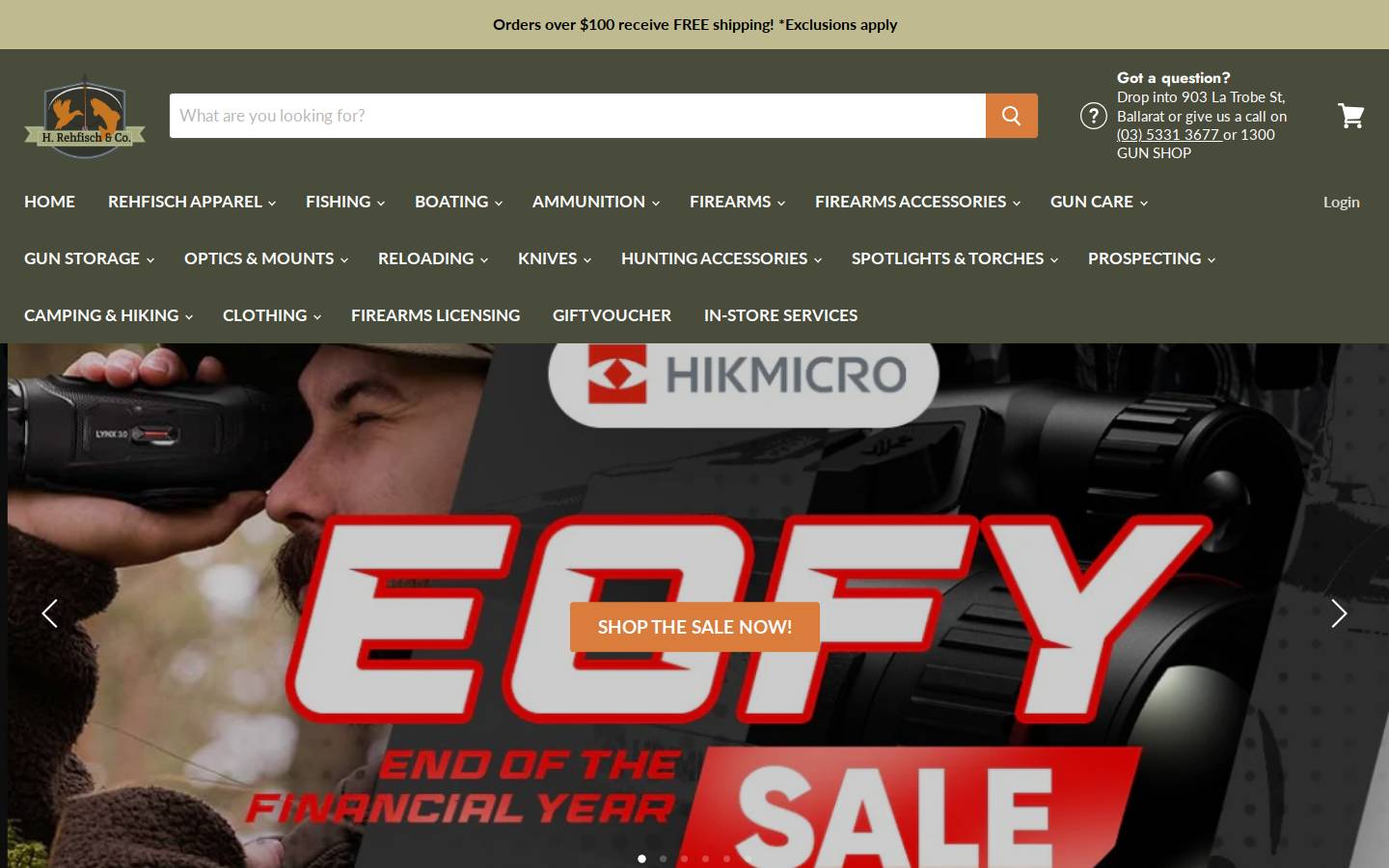 rehfisch.com.au homepage screenshot