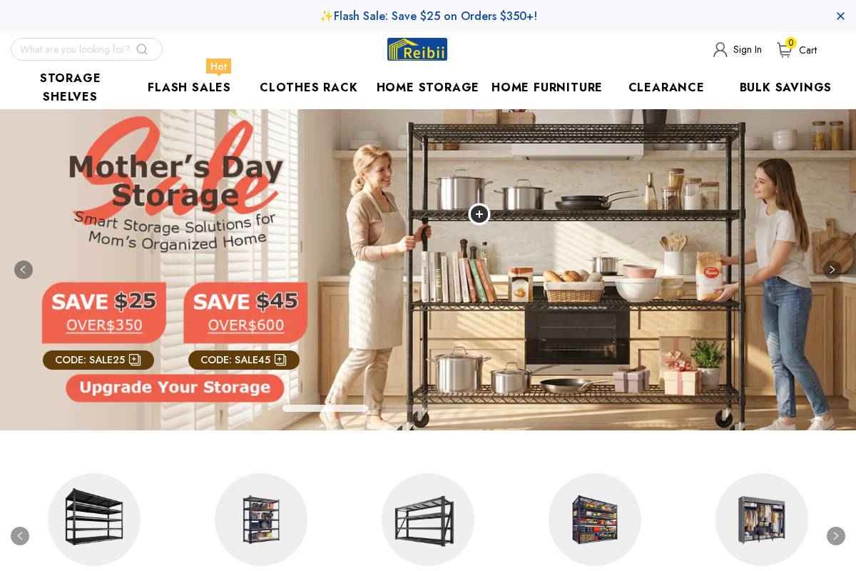 Reibii homepage screenshot