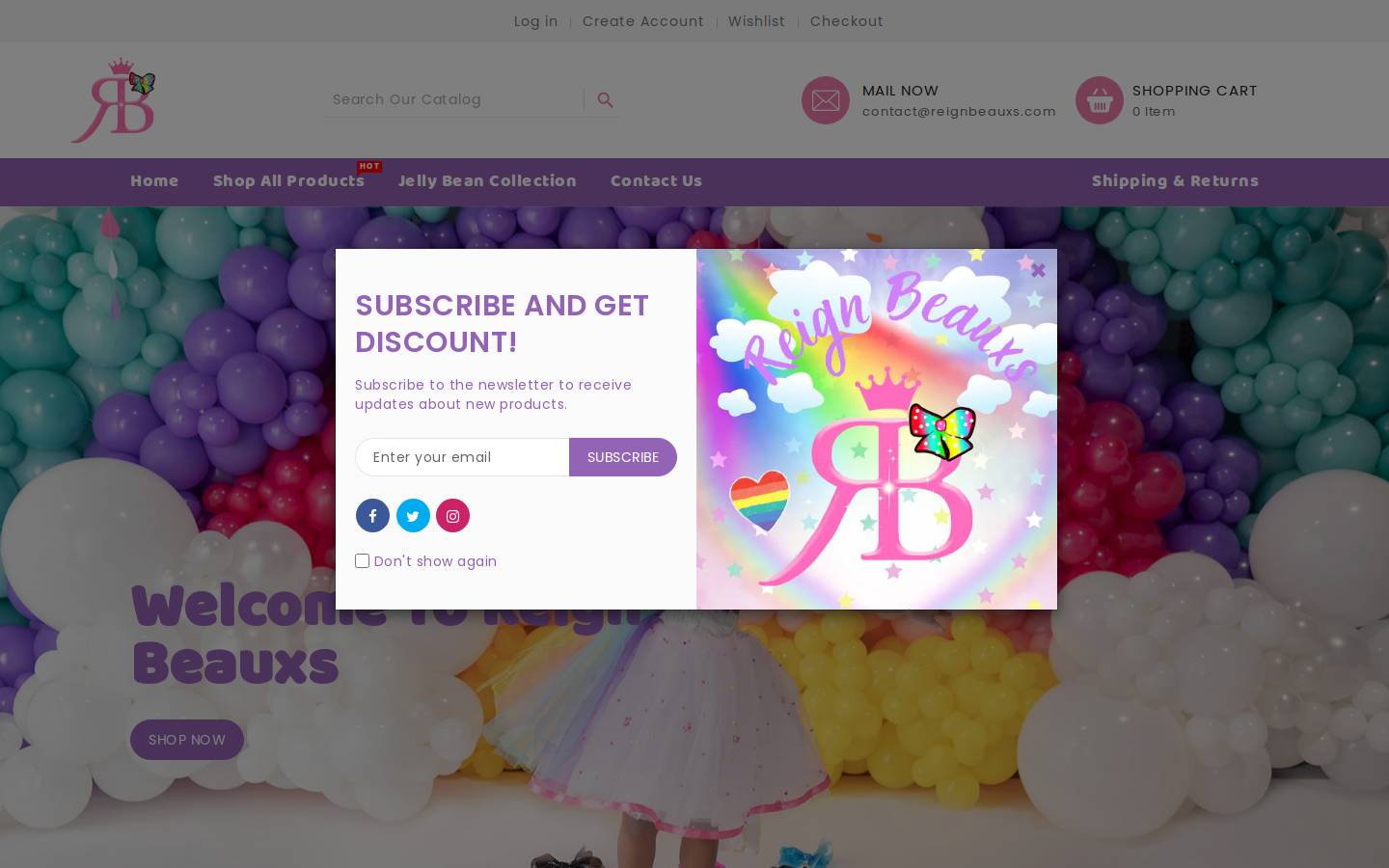 reignbeauxs.com homepage screenshot