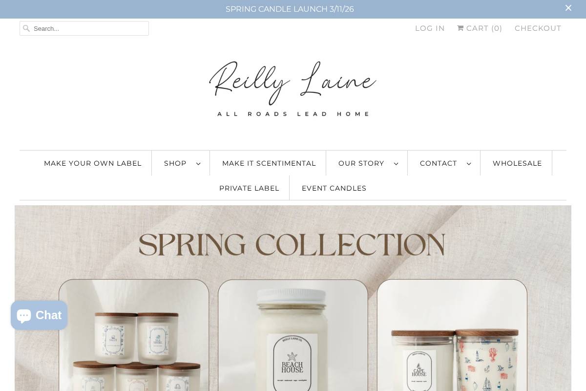 reillylaineco.com homepage screenshot