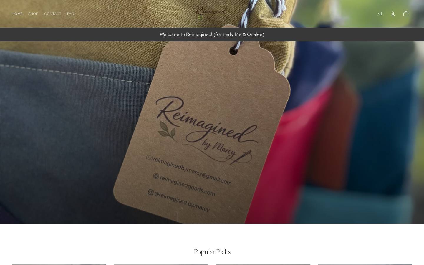 reimaginedgoods.com homepage screenshot