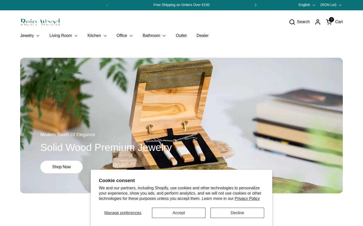 rein-wood.com homepage screenshot