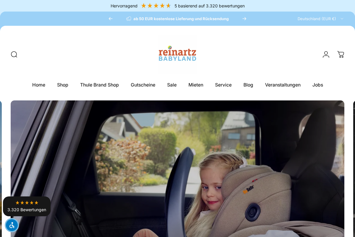 Reinartz Babyland homepage screenshot