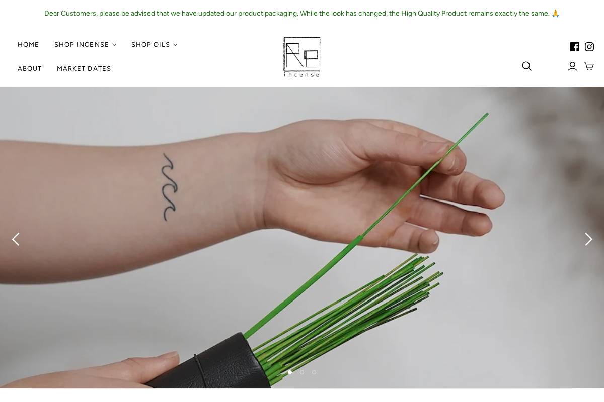 reincense.com.au homepage screenshot