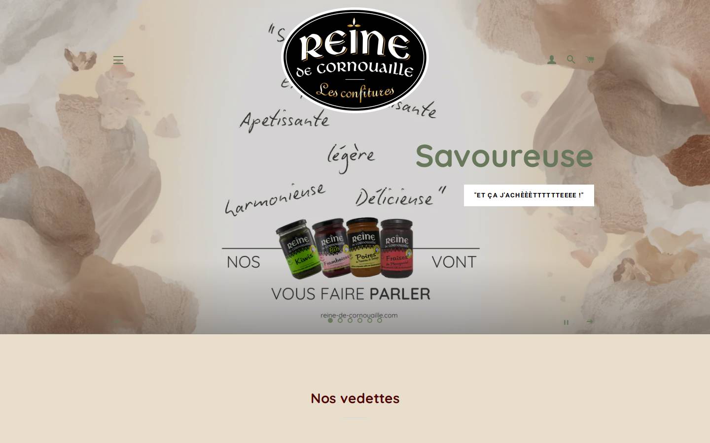 reine-de-cornouaille.com homepage screenshot