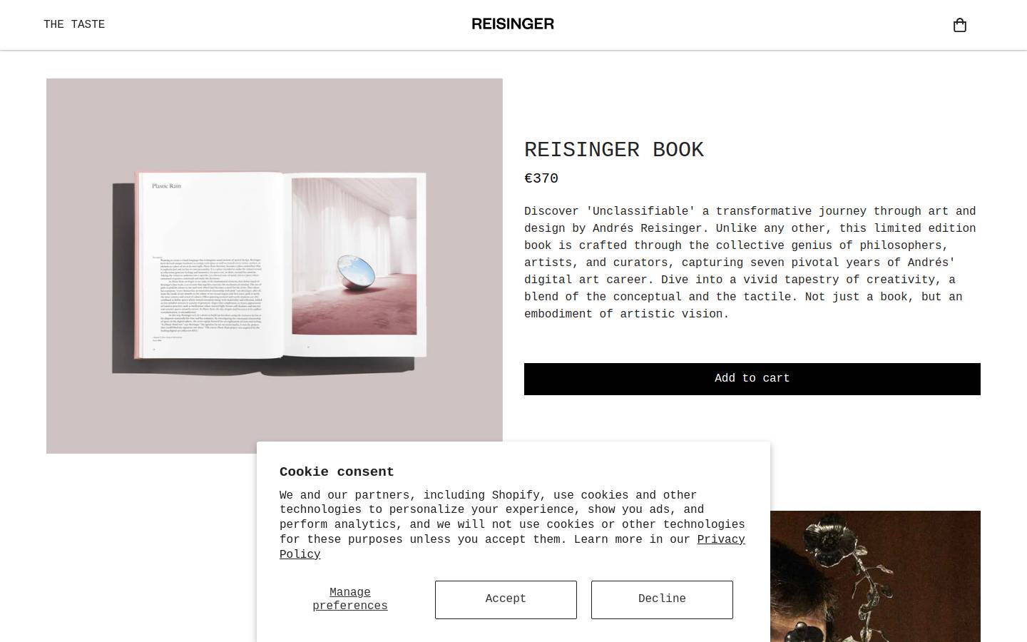 reisingerbook.com homepage screenshot