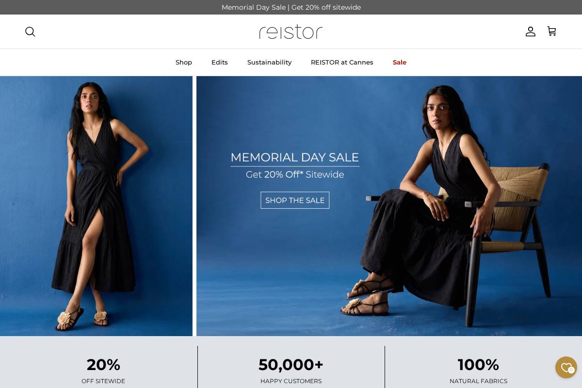 reistor.com homepage screenshot