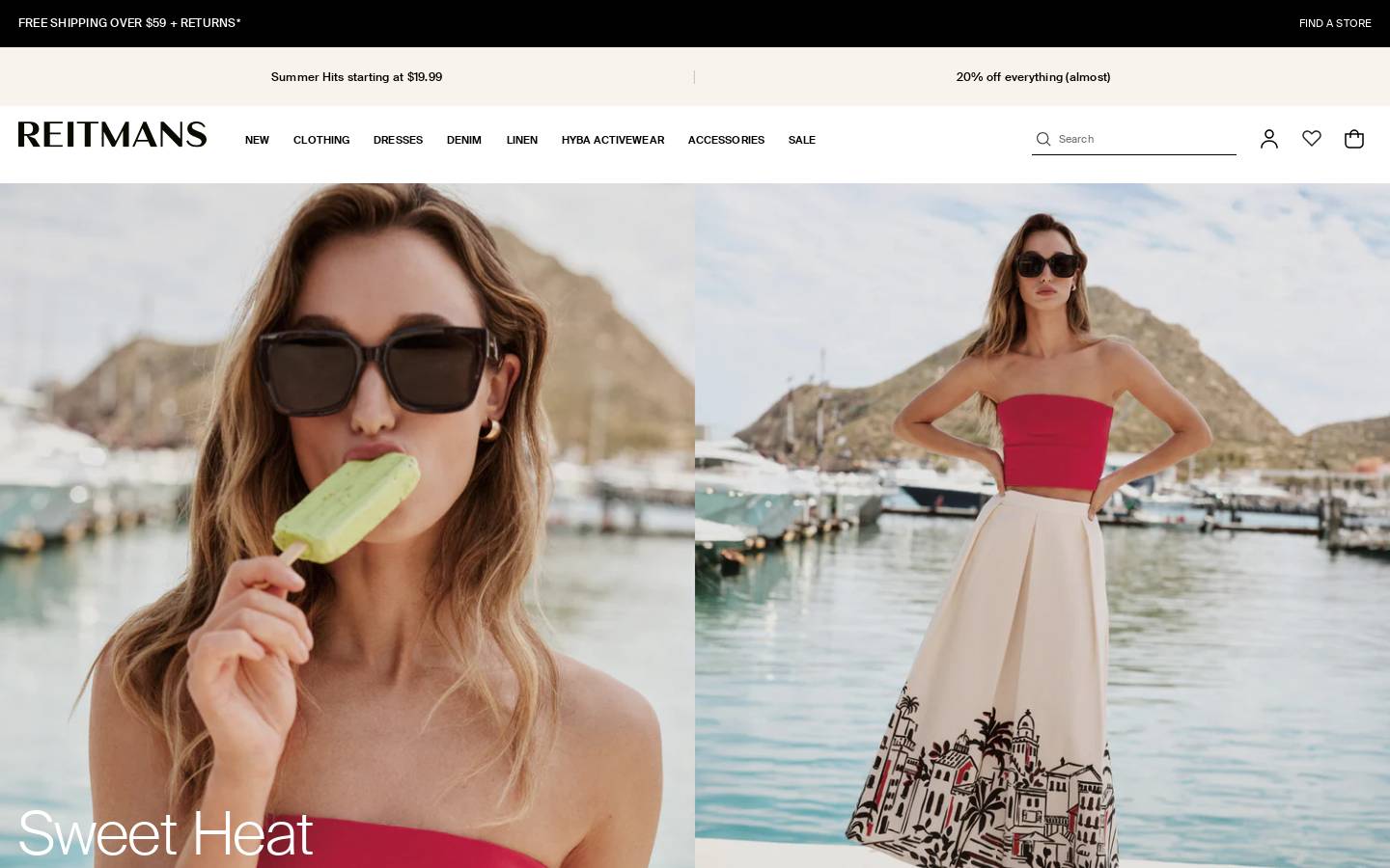 Reitmans homepage screenshot