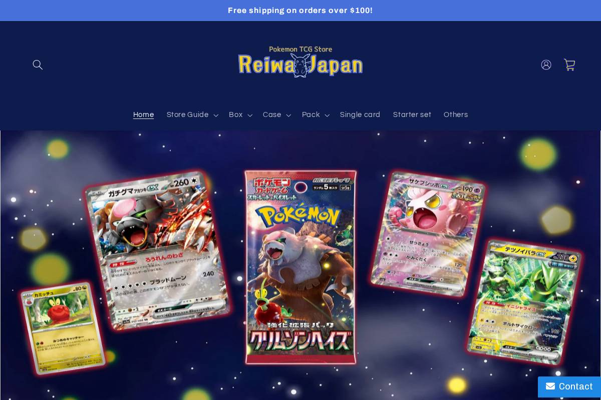 reiwajapan.store homepage screenshot