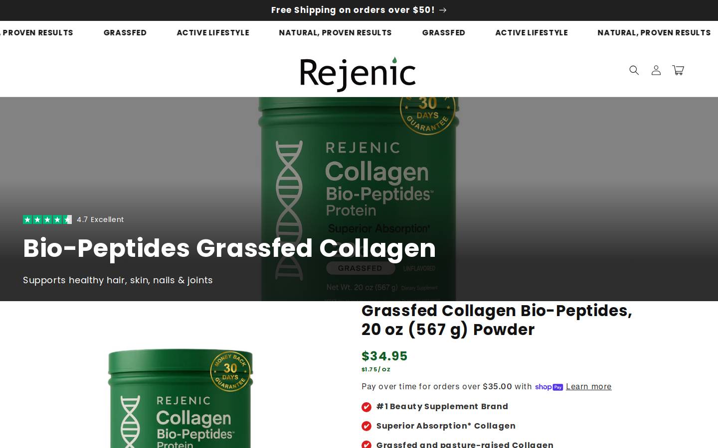 rejenic.com homepage screenshot