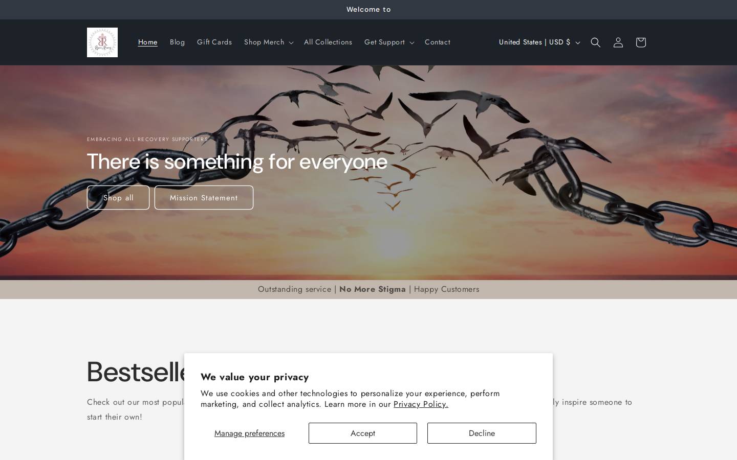 rejoiceinrecovery.com homepage screenshot