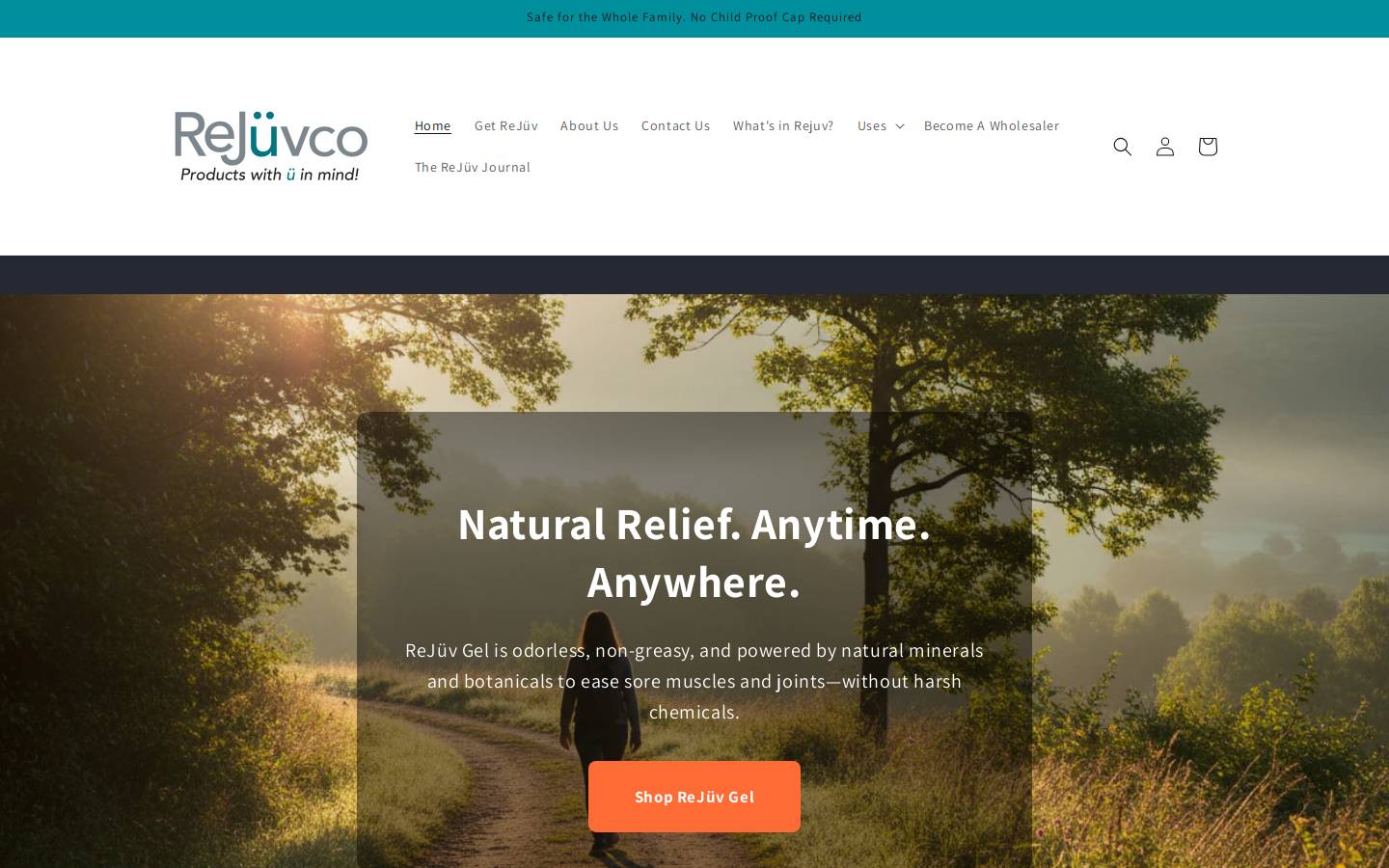 rejuvco.com homepage screenshot