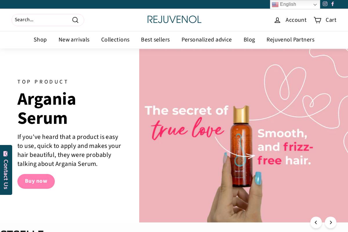 rejuvenol.com homepage screenshot