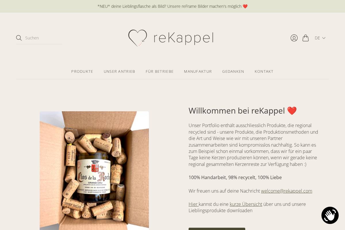 rekappel.com homepage screenshot