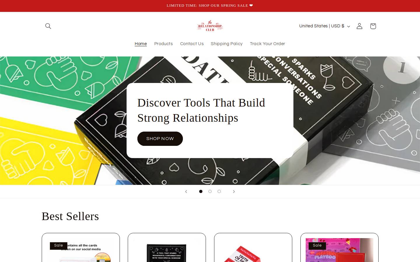relationship-club.com homepage screenshot