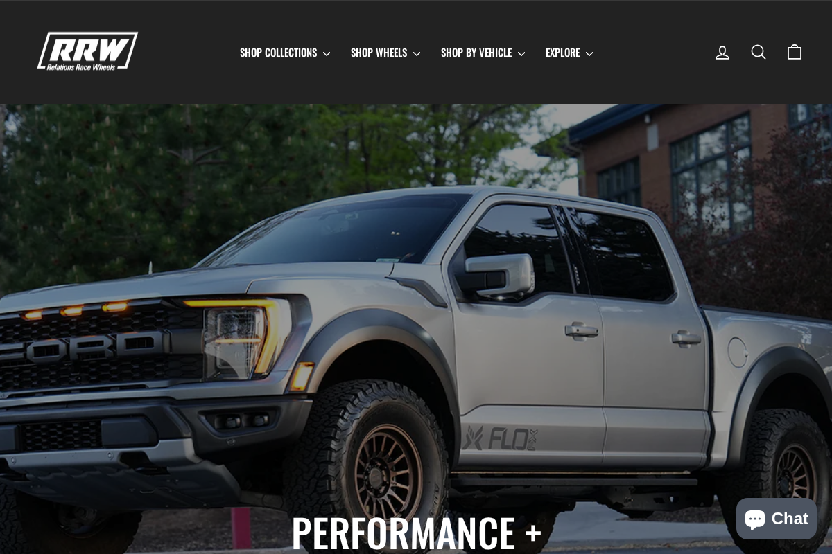 RRW Relations Race Wheels homepage screenshot