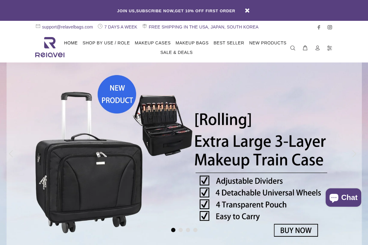Relavel homepage screenshot