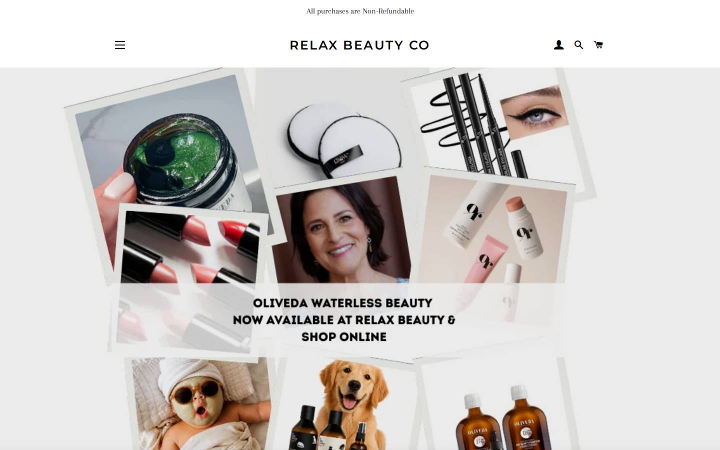 relaxbeauty.ca homepage screenshot