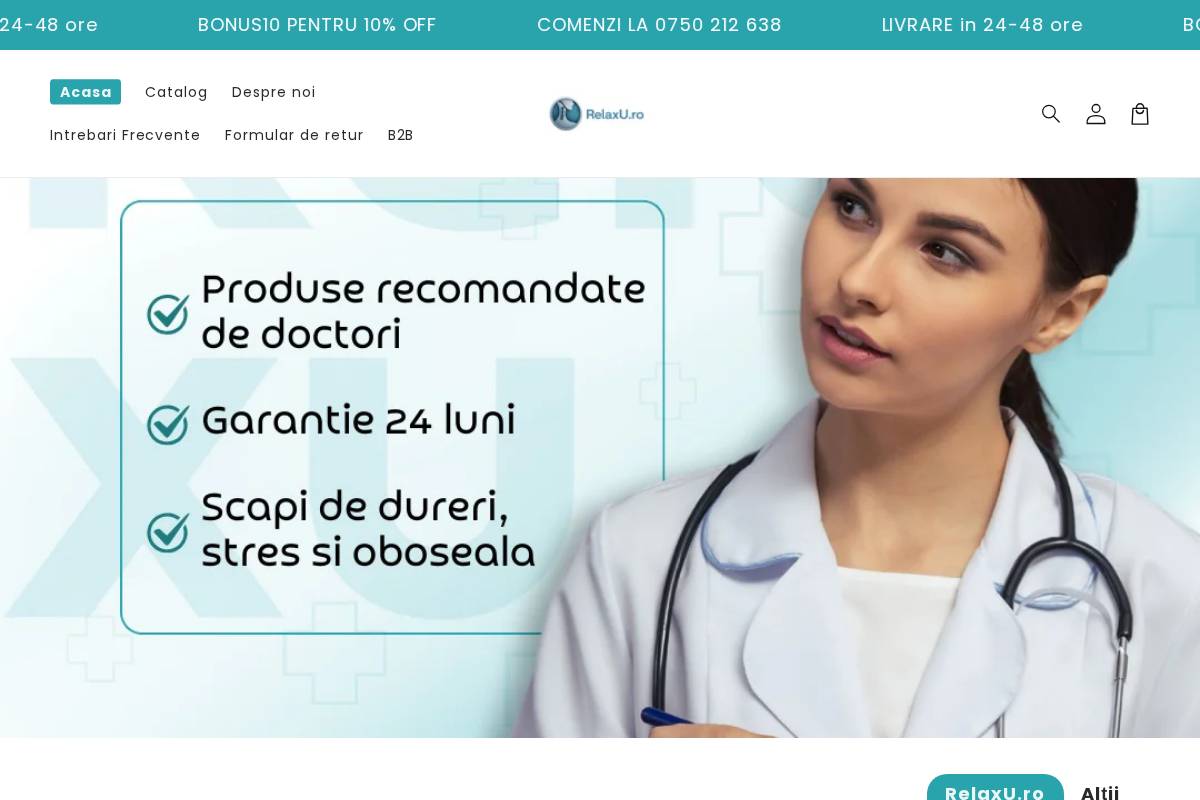 relaxu.ro homepage screenshot