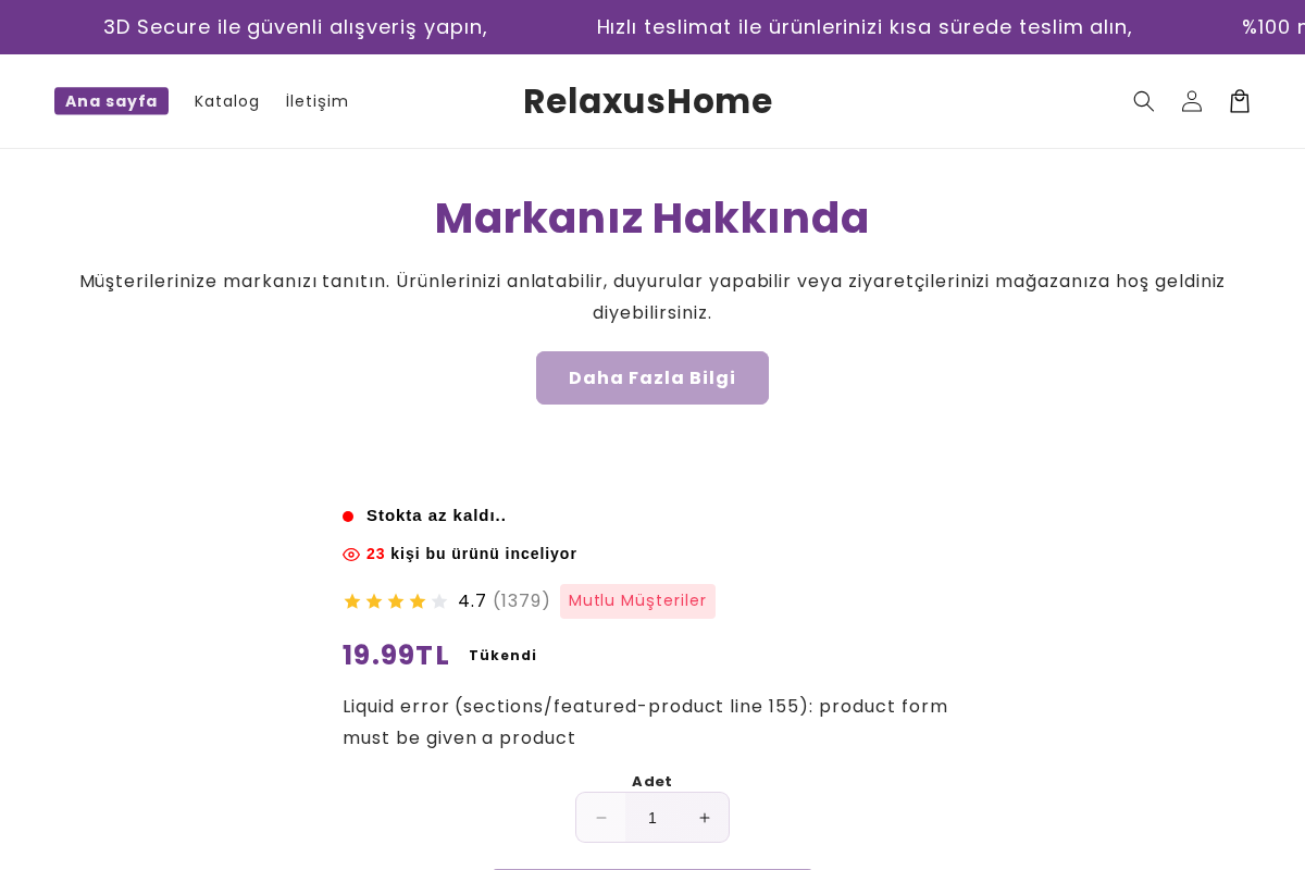 relaxushome.com homepage screenshot