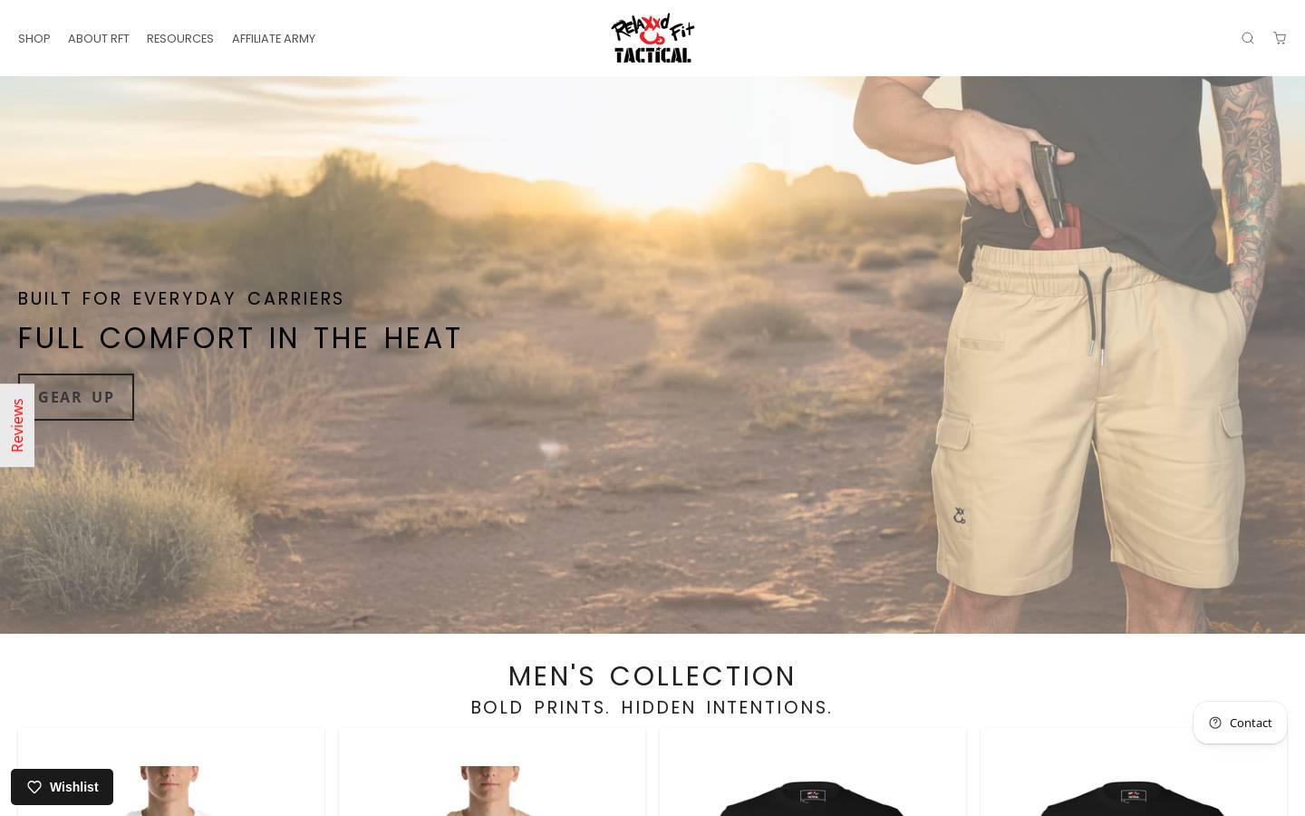 relaxxdfittactical.com homepage screenshot