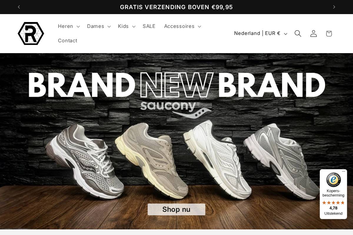 Releaz Footwear homepage screenshot