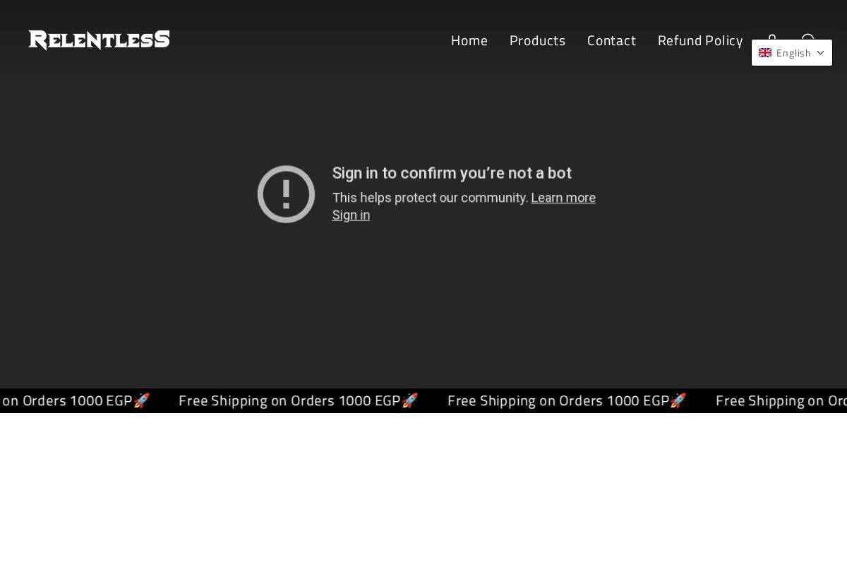 relentlessegy.com homepage screenshot