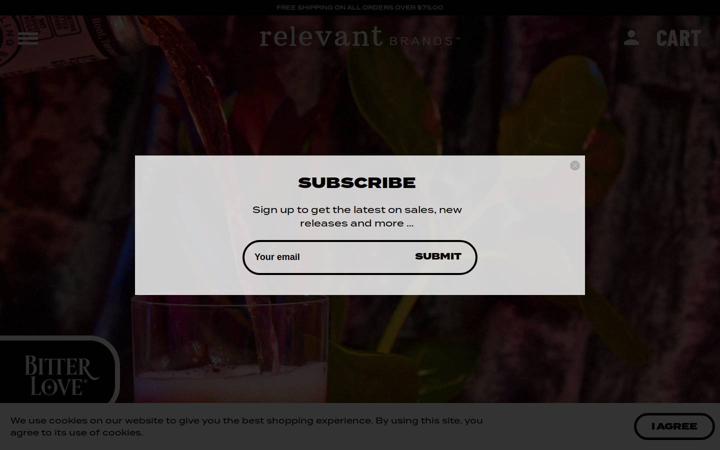relevantnaturalbrands.com homepage screenshot