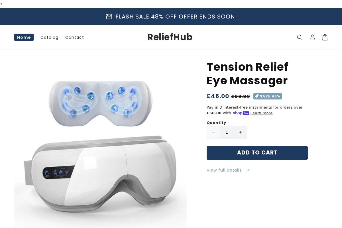 reliefhub.xyz homepage screenshot