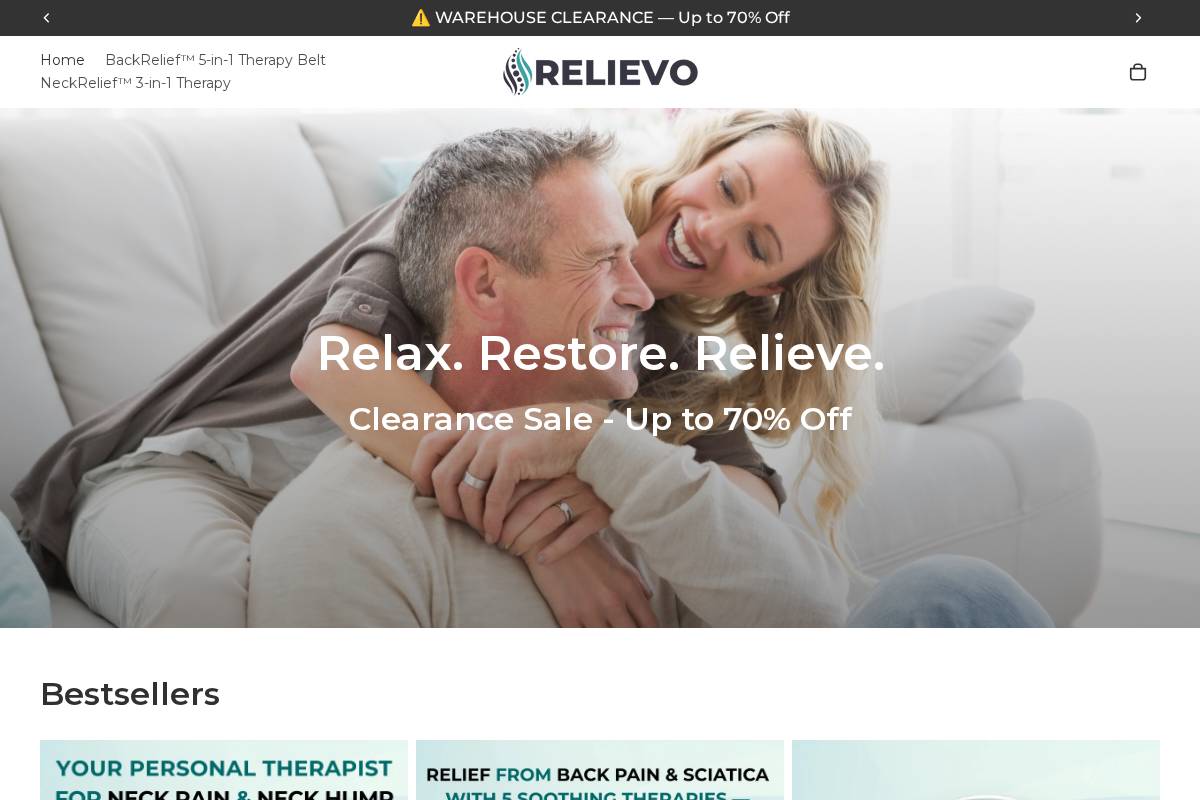 relievo.health homepage screenshot